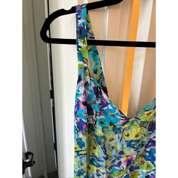 NWOT ZARA Floral Print V-Neck Midi Dress, Med $89 C14 - Picture 6 of 13